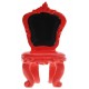 Marque place chaise baroque rouge les 2