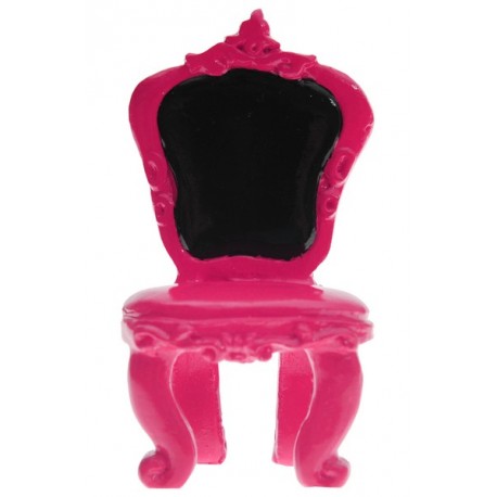 Marque place chaise baroque fuchsia les 2