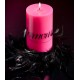 Bougie Glamour Fuchsia Noir 11 cm