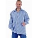 Chemise vichy bleu homme deluxe déguisement