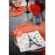 Serviette de table Paris papier blanc les 20