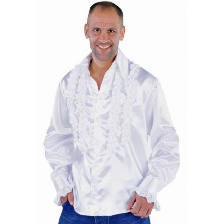 Déguisement chemise disco blanche homme luxe
