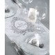 Chemin de table just married blanc intissé 5 M