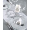 Chemin de Table Just Married Intissé Blanc 5 M