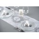 Chemin de table just married blanc intissé 5 M