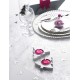 Chemin de table végétal argent organdi 5 M