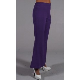 Déguisement pantalon hippie violet femme luxe