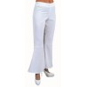 Déguisement pantalon hippie blanc femme luxe