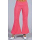 Déguisement pantalon hippie rose femme luxe