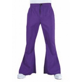 Déguisement pantalon hippie violet homme luxe