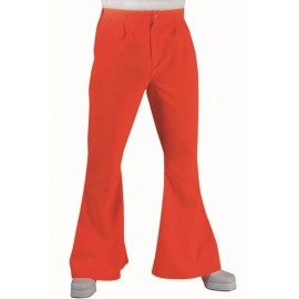 Déguisement pantalon hippie orange homme luxe