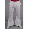 Déguisement pantalon hippie blanc homme luxe