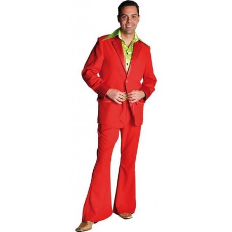 Déguisement disco rouge homme 70's luxe