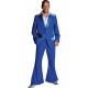 Déguisement disco bleu cobalt homme 70's luxe