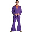 Déguisement disco violet homme 70's luxe