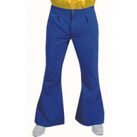 Déguisement pantalon hippie bleu homme luxe