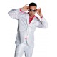 Déguisement disco blanc paillettes homme luxe