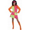 Déguisement années 60 fluo femme luxe