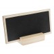 Marque place ardoise rectangulaire bois naturel 10 cm les 5