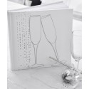 Livre d'or champagne blanc argent chic