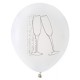 ballons champagne blanc argent 23 cm les 8 ballons de baudruche