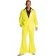 Déguisement disco fluo jaune homme 70's luxe