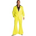 Déguisement disco fluo jaune homme 70's luxe