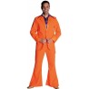 Déguisement disco orange homme 70's luxe