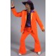 Déguisement disco orange homme 70's luxe