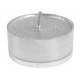 Bougies chauffe plat argent pailleté 3.5 cm les 40