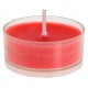 Bougies chauffe plat rouges rondes 3.5 cm les 40
