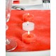 Bougies chauffe plat rouges rondes 3.5 cm les 40