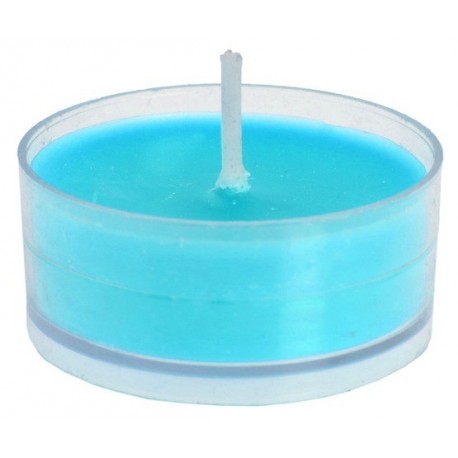 Bougies chauffe-plat turquoise rondes 3.5 cm les 40