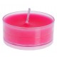 Bougies chauffe plat fuchsia rondes 3.5 cm les 40