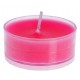 Bougie chauffe plat fuchsia ronde 3.5 cm les 40