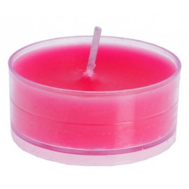 Bougies chauffe plat fuchsia rondes 3.5 cm les 40