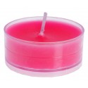 Bougies chauffe plat fuchsia rondes 3.5 cm les 40