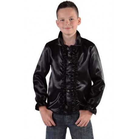 Déguisement chemise disco noire enfant 