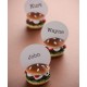 Marque place hamburger 4 cm les 10