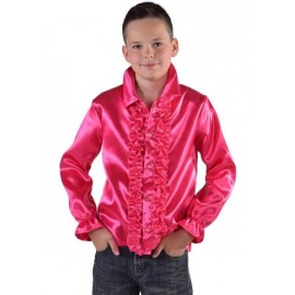 Déguisement chemise disco fuchsia enfant