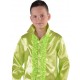 Déguisement chemise disco vert anis enfant (fluo vert)