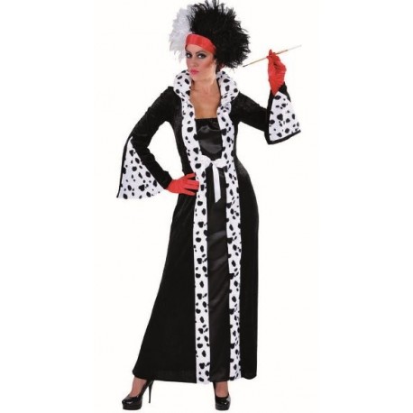 Déguisement cruella dalmatien femme luxe