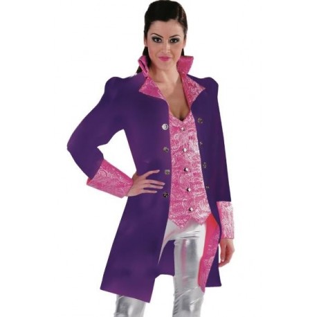 Déguisement marquise manteau violet rose femme luxe