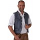 Déguisement Gilet Tyrolien gris homme luxe