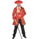 Déguisement marquis veste de brocart rouge homme luxe