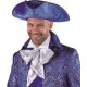 Chapeau tricorne bleu cobalt adulte luxe