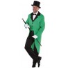 Déguisement queue de pie verte homme luxe