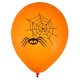 Ballons Halloween araignée 23 cm les 8