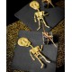 Squelette pailleté or 18.5 cm les 2