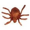 Araignées pailletées orange 6.5 cm les 6